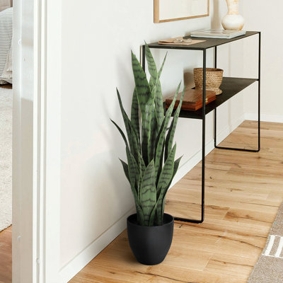 Plante de serpent artificielle Sansevieria en pot