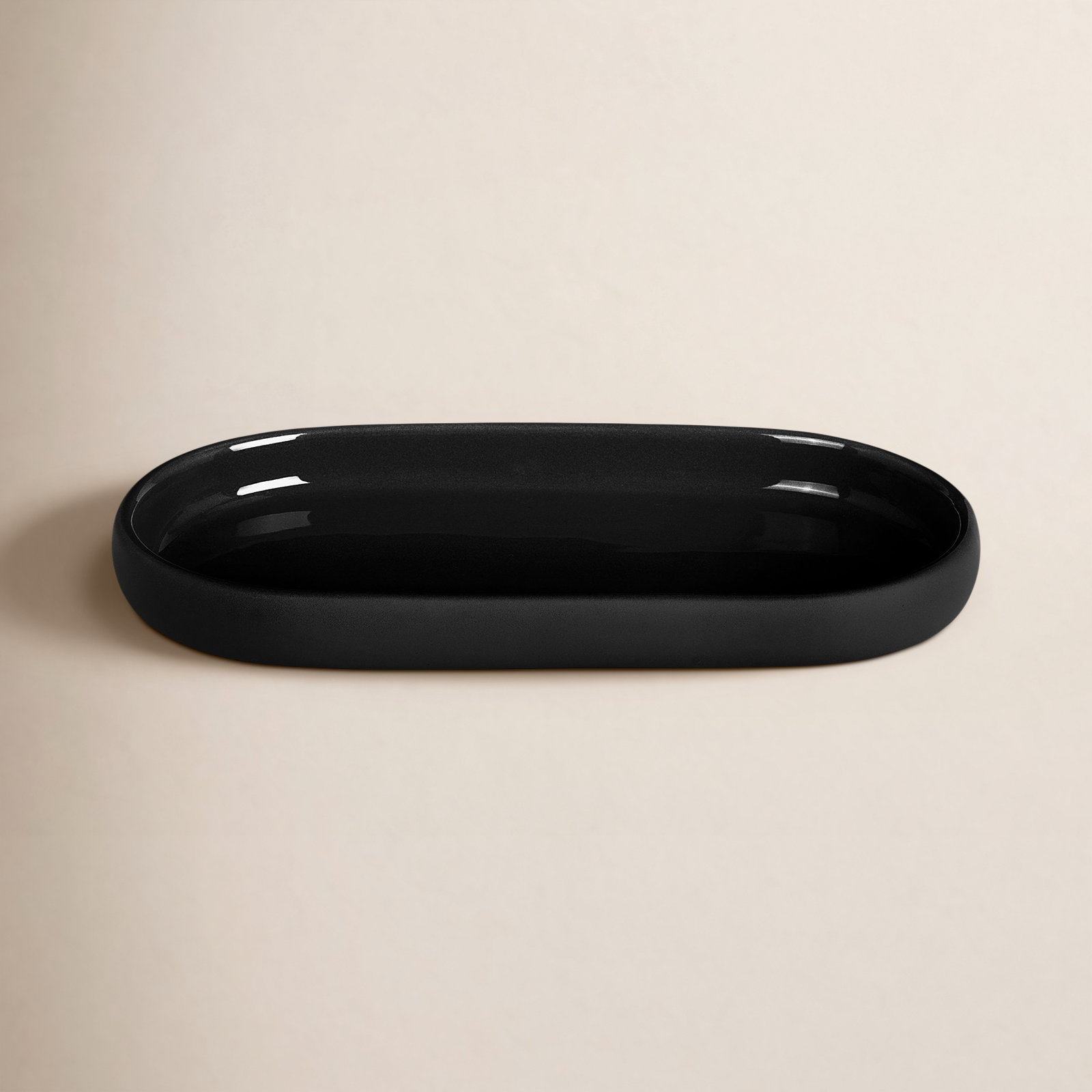Sono Bathroom Accessory Tray, Black