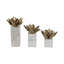 Sagebrook Home 3-Pieces Darby Flower Statuary With Marb-725510117