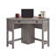 Bureau d'ordinateur de coin, finition brune