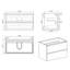 Armoire murale sans cuve blanche - 36W-201. 20% de volume de rangement accru. Tiroir silencieux. Poignée élégante - Perspectives. . 18,38 po L 21,11 x H 35,37 x P 67,13 lb, blanc-1875002279