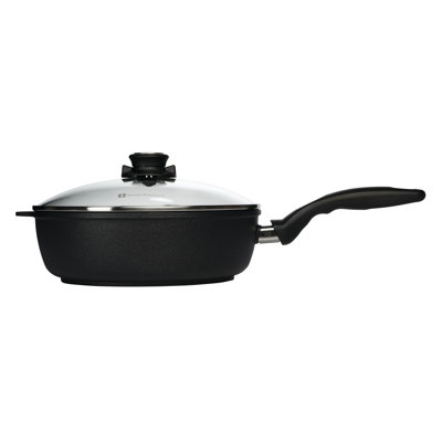 Non-Stick Cast Aluminum Saute Pan with Lid