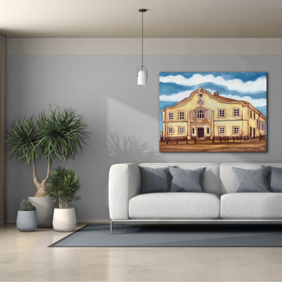 'Synagogue Telz Exterior' by Andrea Strongwater Canvas Wall Art