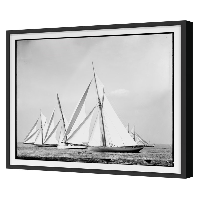 Open Seas 10 - reproduction de cadre photo simple, Cadre noir, H 36 po x l 44 po