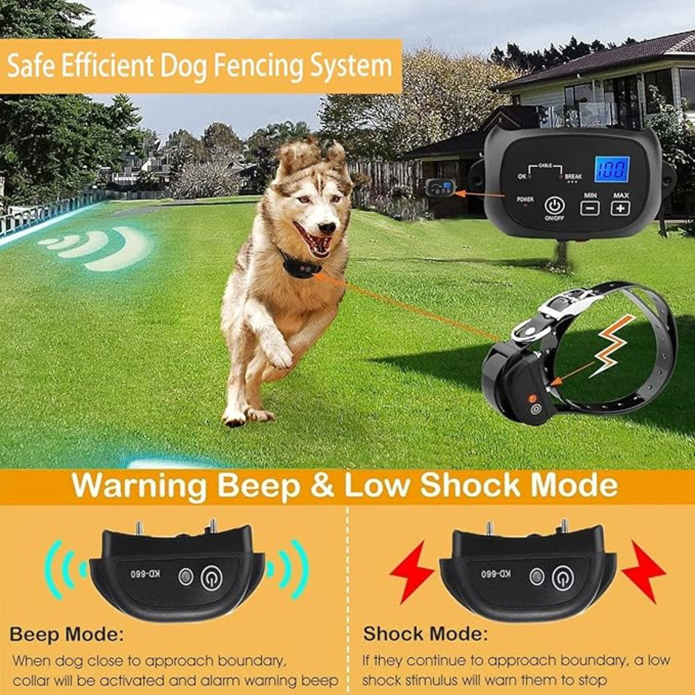 Wired Fence For Large Dogs SXDDHZX Electric Dog Fence, Underground