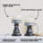 2 Pack Decorative Candle Holders Pedestal Rustic Wood with Galvanized Plate-233730939