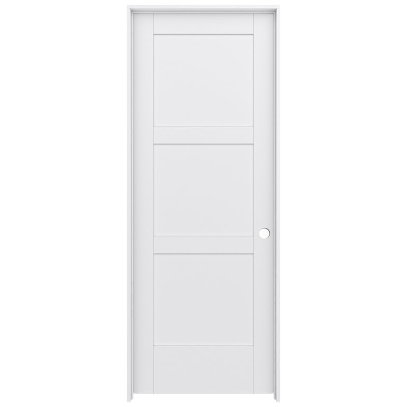 Porte intérieure pré-suspendue 3 panneaux MODA, 32 po x 80 po, À droite
