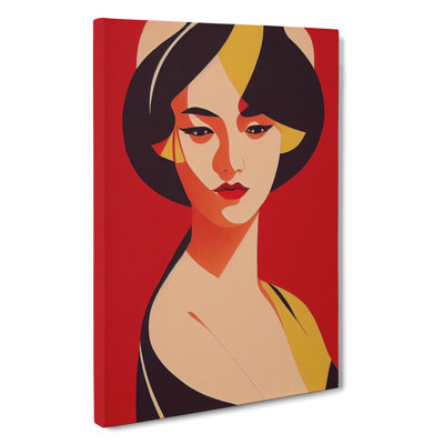 Classic Portrait Of A Woman No.5 - Wrapped Canvas Print