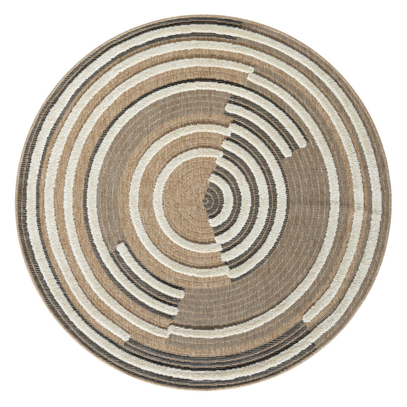Tapis rond rond Krisslyn, Rond 6 pi 7 po
