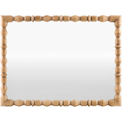 Aavo Beaded Wood Wall Mirror