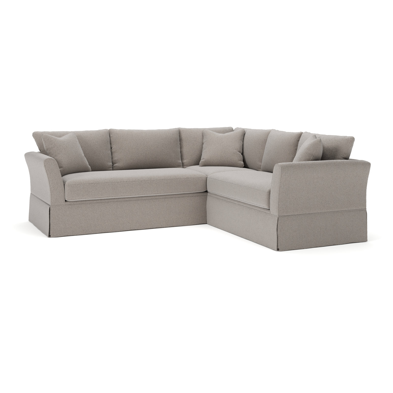 Shleby Sectional, Apollo Pebble, Right Hand Facing