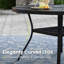 Ensemble repas pour 4 personnes avec chaises pivotantes en polyester enduit de PVC-665525094