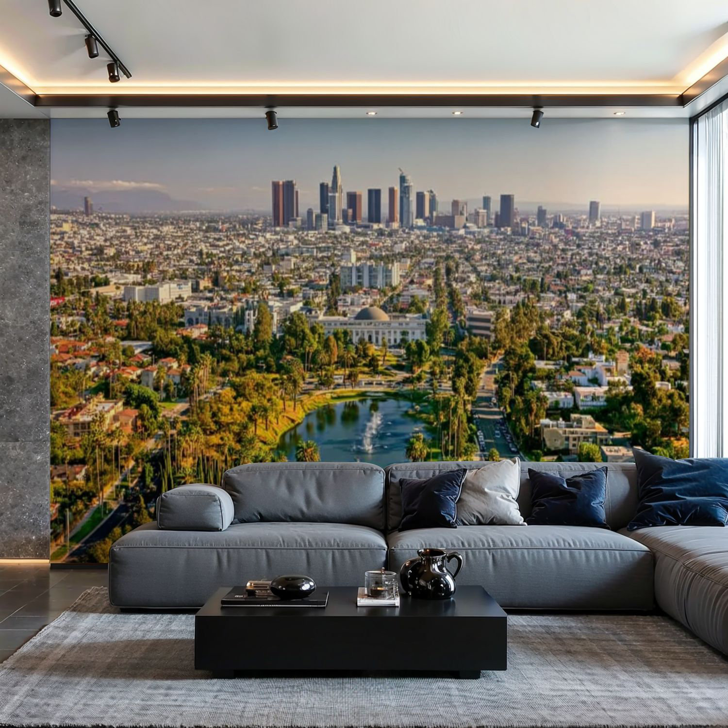 Latitude Run® Peel and Stick Wallpaper Wall Mural Park Lake by ...