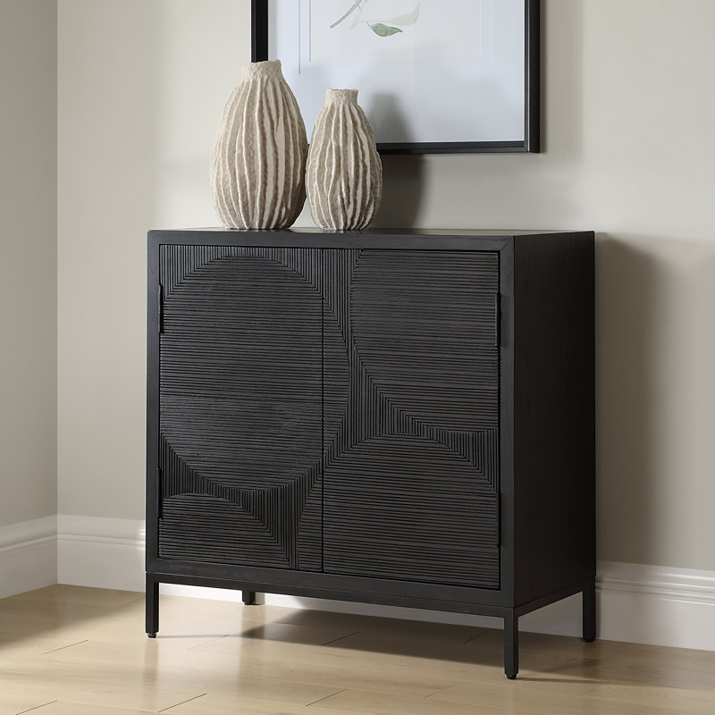 Hanley Black 2 Door Cabinet