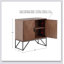 Armoire d'appoint en bois, base en métal