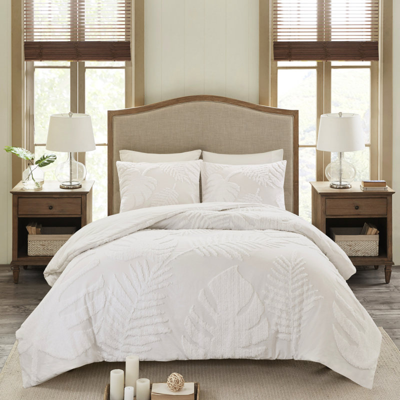Housse de couette en coton 3 pièces pour lit très grand / très grand style bord de mer style bord de mer tropical