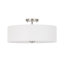 Plafonnier semi-encastré cylindrique en tissu 4 lumières-1491124934