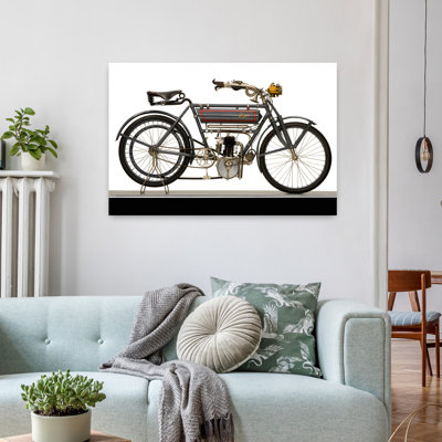«1908 Terrot Motorcy Classic Abstract Landscape Nature», art mural