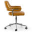 Chaise de travail pivotante en similicuir Avery-1219830830