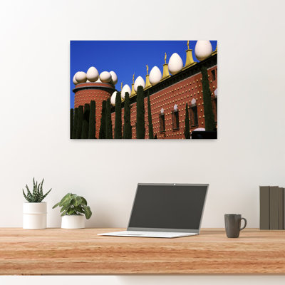 Low Angle View Of A Museum, Salvador Dali Museum, Figueres, Barcelona, Catalonia, Spain Contemporary Architecture Wall Art