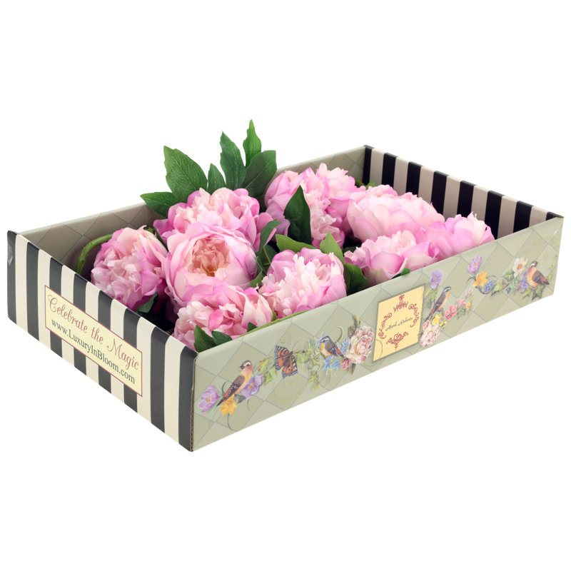 Pivoine à volants, touche naturelle, boîte de 6 - 23-32 pouces, Lavande