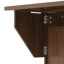 Large Rolling Kitchen Island with Storage & Drop Leaf, Arched Glass Door and Power Outlet-2130915042