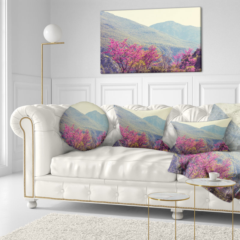 Coussin lombaire floral fleur