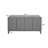 4 doors cabinet Vintage Storage Cabinet with Hand-Carved Geometric Doors