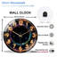 Gg001_00412_ Art - 12'' Modern Glass Wall Clock
