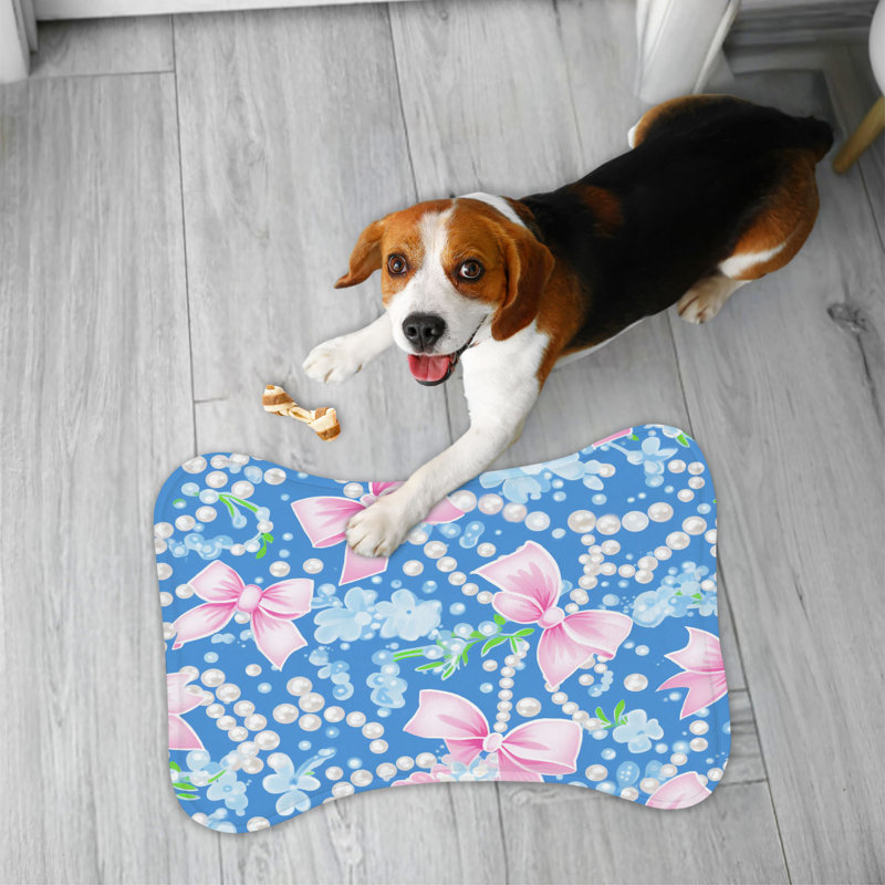 Tapis perlé orné de perles - 1 pièce, 14"