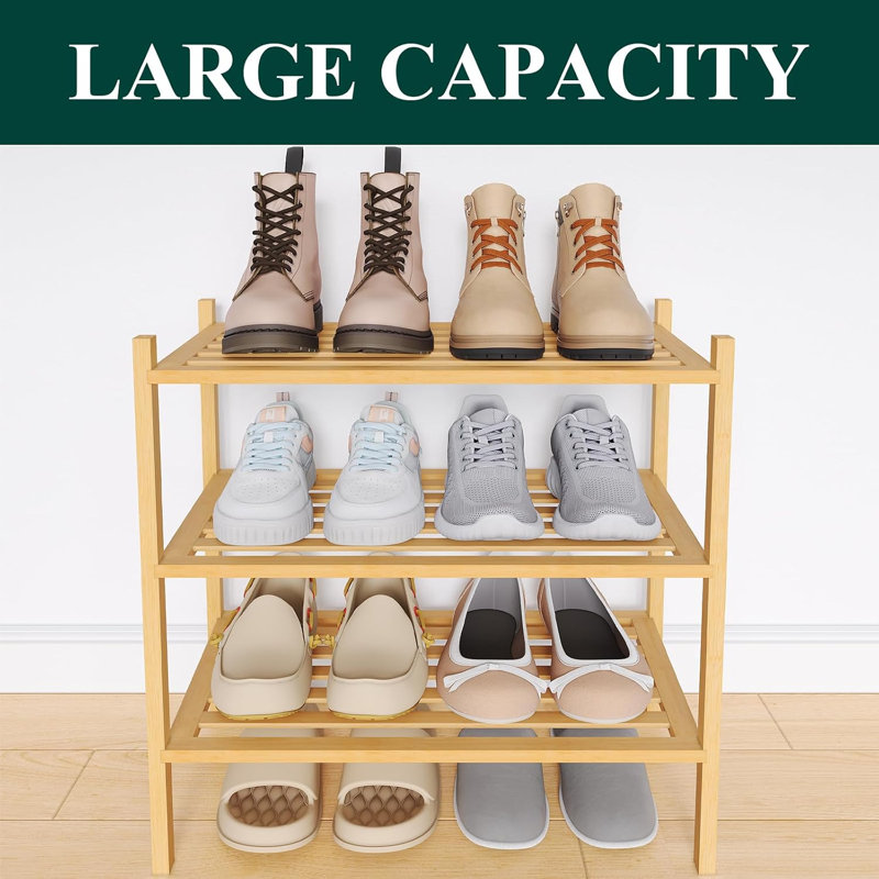 Bamboo Shoe Rack