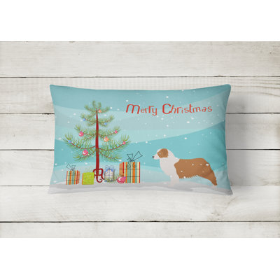 Australian Shepherd Indoor/Outdoor Lumbar Pillow