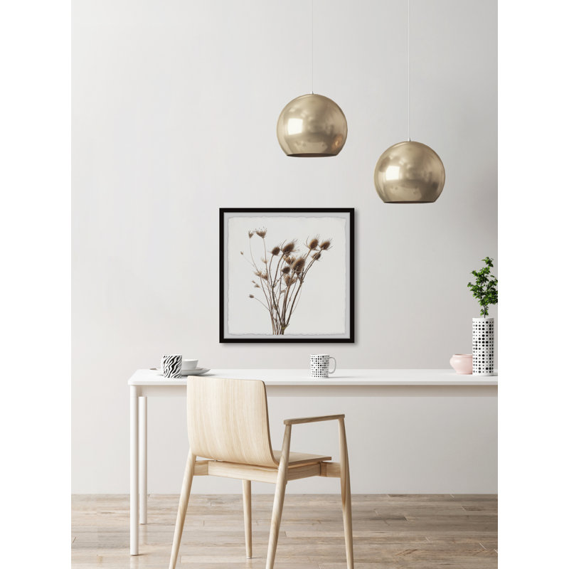Dried Burdock - Single Picture Frame Painting, 51 cm H x 51 cm W
