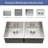 33X19X9 Inch Undermount Double Bowl Kitchen Sink (50/50) In 16 Gauge Stainless Steel With 9 Inch Deep Basin