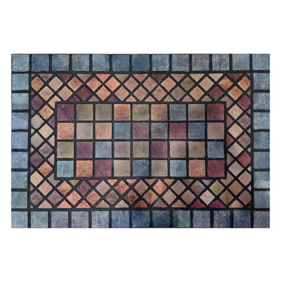 Recycled Rubber Elegant Tile Doormat