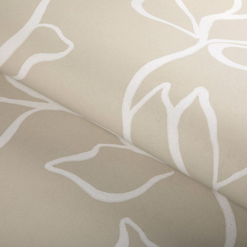 Floral Sketch Wp - Sage, Linen