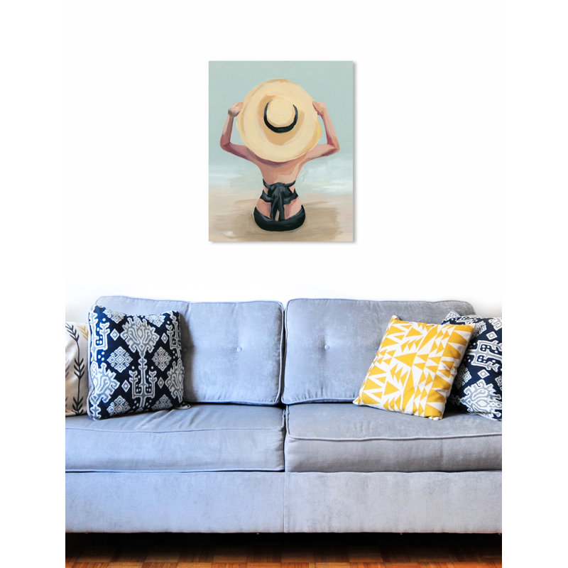 « vacay mode on », reproduction, Toile tendue, H 30 po x l 24 po x P 1,5 po