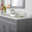 Meuble-lavabo simple 48,5 po avec plateau en marbre de culture-551048474