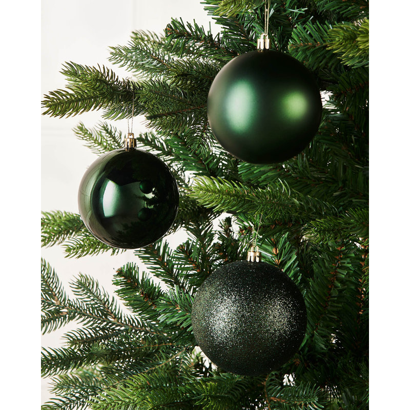 11cm Solid Colour Plastic / Acrylic Bauble, Sage Green