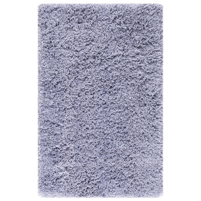 Tapis lilas touffeté à la main Assar, Rectangle 7 pi 6 po x 9 pi 6 po