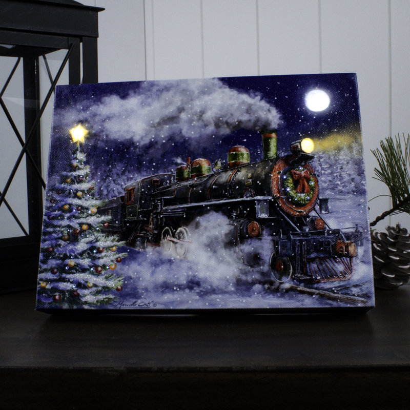 Toile de table lumineuse North Pole Express 8 x 6