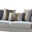 Ensemble de meubles de salon Aurelia Modern Glam avec garniture en acier inoxydable doré, sièges à ressorts ensachés et coussins décoratifs assortis-1420974030-1420974028
