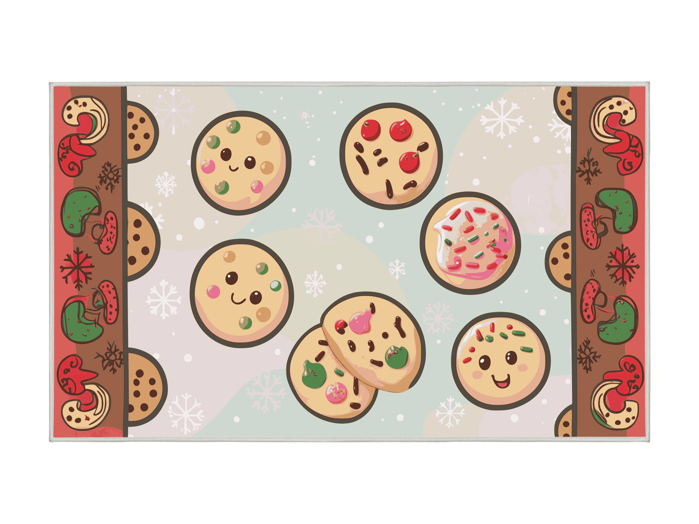 East Urban Home Washable Cookies Holiday Rug | Wayfair
