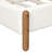 Modern Boucle Upholstered Bed with Vertical Striped Headboard and Solid Wood Frame (California King)-213059595