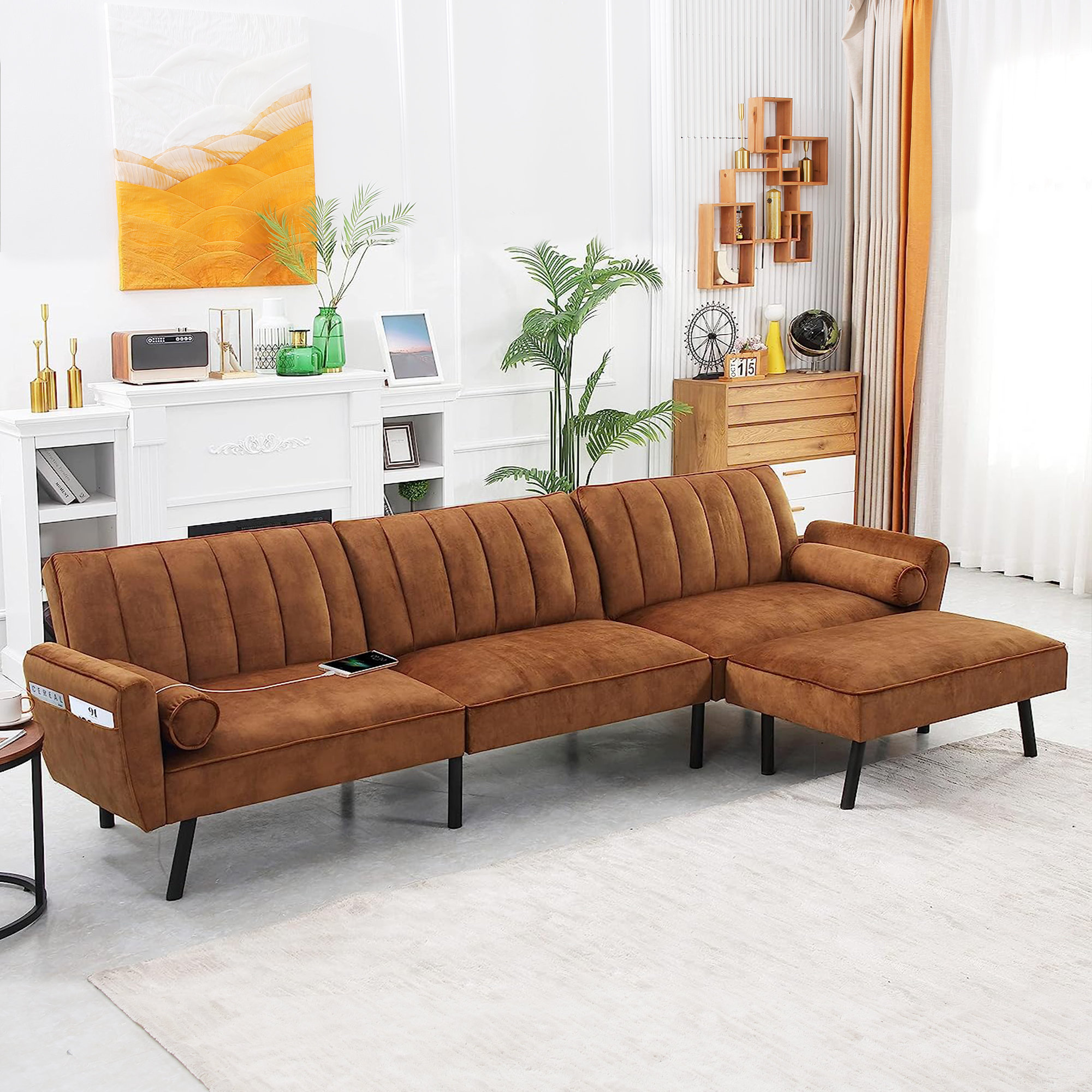 Crystal Crushed Velvet 4 Seater Corner Sofa – The Online Sofa Shop