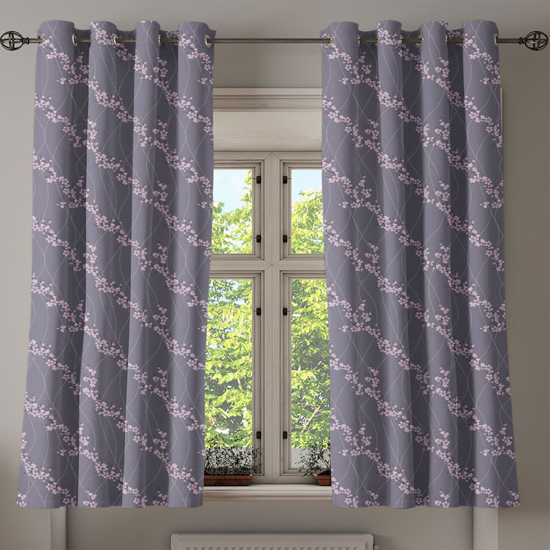 Sateen Blackout Curtains / Drapes Pair, 50" W x 63" L