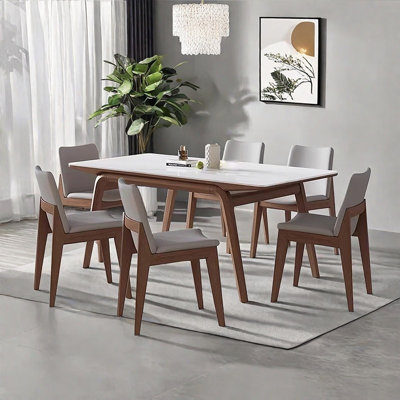Simple table rectangulaire avec pieds en bois massif