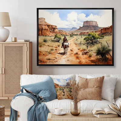 «Kenniel Cowboy Dusty Trails I», reproduction sur toile