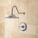 Bostonian Rainfall Nozzle Shower Faucet with Rough-in Valve