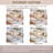 Birtz 6-Piece Wooden Dining Table Set with Bench & Upholstered Chairs